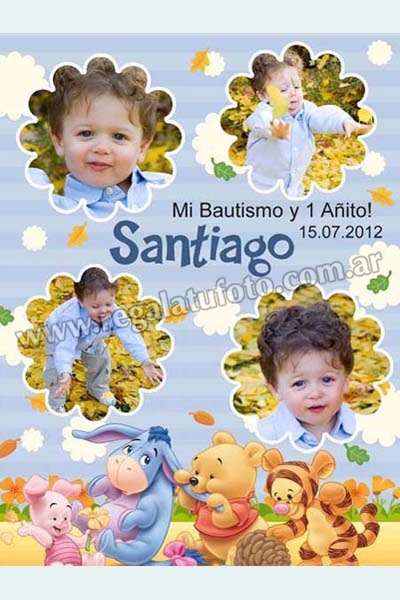 Bautismo Winnie Pooh Bebe - BA0594  | Imagen del modelo