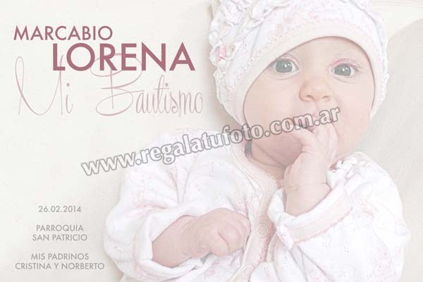 Bautismo Rosa - BA0651  | Imagen del modelo