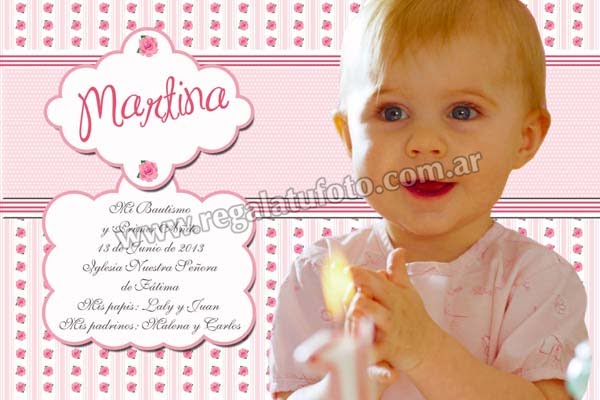 Bautismo Nena Rosa - BA0655  | Imagen del modelo